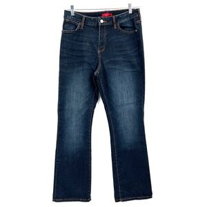 Jennifer Lopez flawless sculpt bootcut dark wash jean high rise waist stretch 14